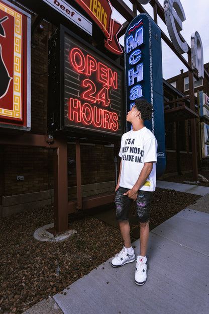 It’s a brazy world tee